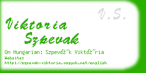 viktoria szpevak business card